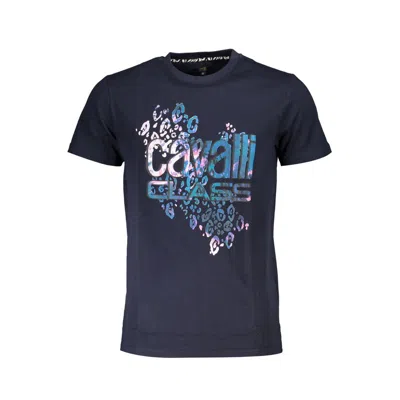 Cavalli Class Cotton Men's T-shirt In Blue