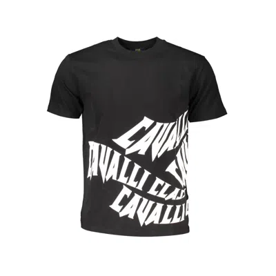 Cavalli Class Cotton Men's T-shirt In Black
