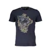 Cavalli Class Blue Cotton Men T-shirt In Blue