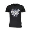 Cavalli Class Black Cotton T-shirt In Black