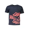 Cavalli Class Blue Cotton T-shirt In Blue