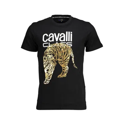 Cavalli Class Cotton Men's T-shirt In Black