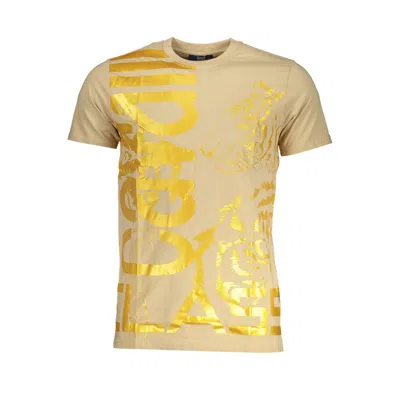 Cavalli Class Beige Cotton T-shirt