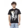 Cavalli Class Black Cotton T-shirt In Black