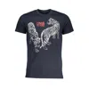 Cavalli Class Blue Cotton T-shirt In Blue