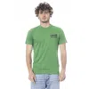 Cavalli Class Green Cotton T-shirt In Green