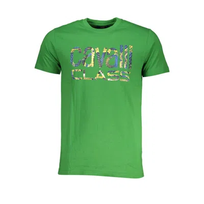 Cavalli Class Cotton Men's T-shirt In Green