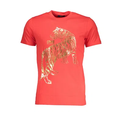 Cavalli Class Cotton Men's T-shirt In Red