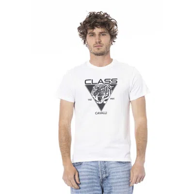 Cavalli Class Cotton Men's T-shirt In White