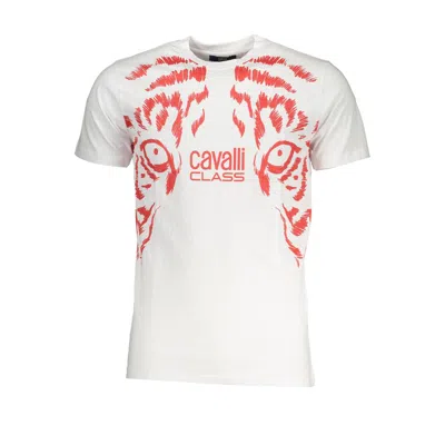 Cavalli Class Cotton Men's T-shirt In White