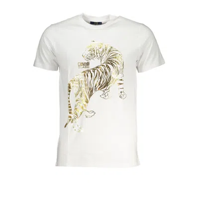 Cavalli Class Cotton Men's T-shirt In White