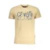 Cavalli Class Beige Cotton T-shirt In Neutral