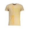 Cavalli Class Beige Cotton T-shirt In Yellow