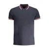 Cavalli Class Blue Cotton Polo Shirt In Black