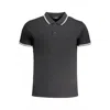 Cavalli Class Black Cotton Polo Shirt In Black