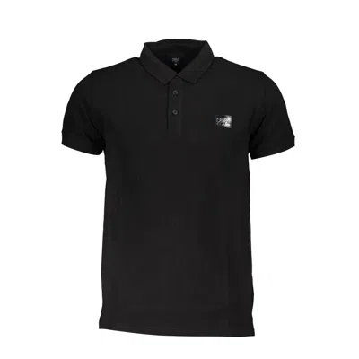 Cavalli Class Cotton Polo Men's Shirt In Black