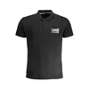 Cavalli Class Black Cotton Polo Shirt In Black