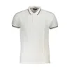 Cavalli Class Brown Cotton Men Polo Shirt In White