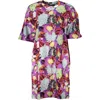 Cavalli Class Purple Cotton Dress In Purple