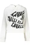 Cavalli Class White Cotton Women Sweater In White