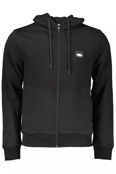 CAVALLI CLASS ELEGANT HOODED ZIP MEN'S SWEATSHIRT