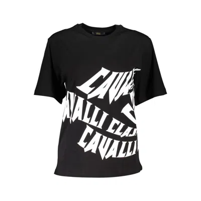 Cavalli Class Woman T-shirt Black Size L Cotton