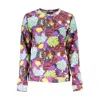 Cavalli Class Elegant Purple Crew Neck Sweater In Purple