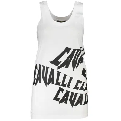 CAVALLI CLASS CAVALLI CLASS WHITE COTTON WOMEN WOMEN'S TOP