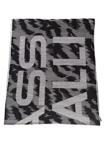 CAVALLI CLASS EXQUISITE ANIMALIER FANTASY LOGO MEN'S SCARF