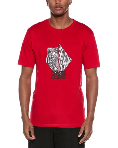 Cavalli Class Graphic T-shirt In Red