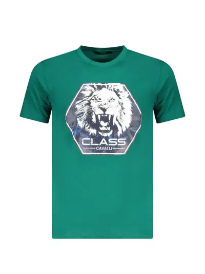 Cavalli Class Graphic-print T-shirt In Green
