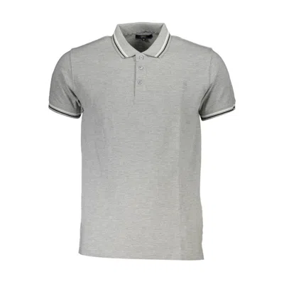 CAVALLI CLASS CAVALLI CLASS GRAY COTTON POLO MEN'S SHIRT