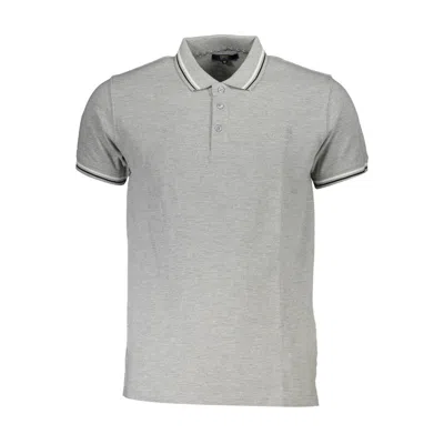 Cavalli Class Gray Cotton Polo Shirt