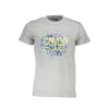 Cavalli Class Brown Cotton Men T-shirt In Gray