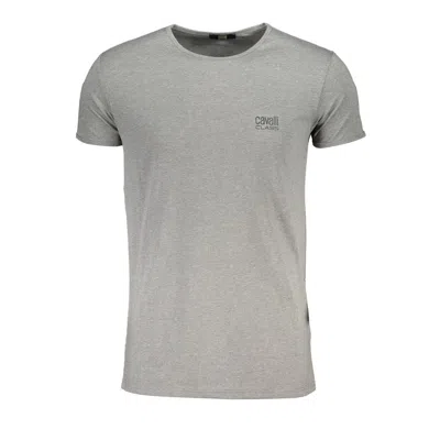 Cavalli Class Gray Cotton T-shirt