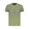 Cavalli Class Green Cotton Men T-shirt In Green