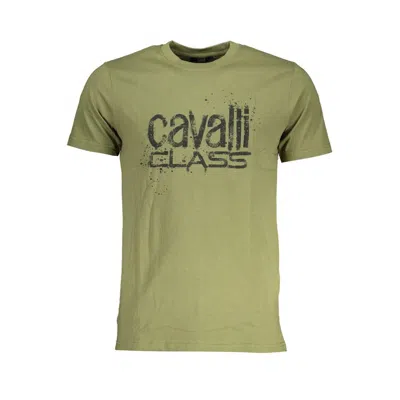 Cavalli Class Green Cotton T-shirt