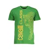Cavalli Class Green Cotton T-shirt