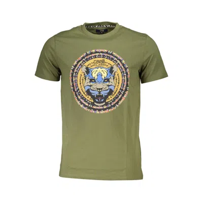 Cavalli Class Green Cotton T-shirt