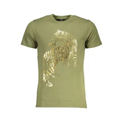 Cavalli Class Green Cotton T-shirt