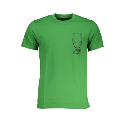 Cavalli Class Green Cotton T-shirt