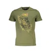 Cavalli Class Green Cotton Men T-shirt In Green