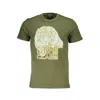 Cavalli Class Green Cotton T-shirt In Green