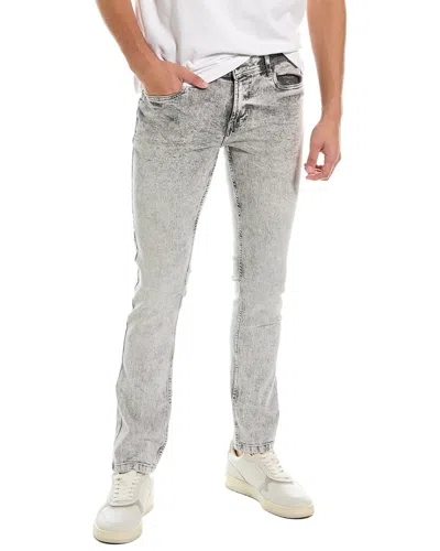 Cavalli Class Grey Acid Wash Slim Straight Jean In Gray