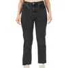 Cavalli Class High Waist Straight Leg Jeans In Black