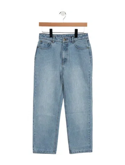 Pre-owned Cavalli Class High-rise Straight Leg Jeans In Blue