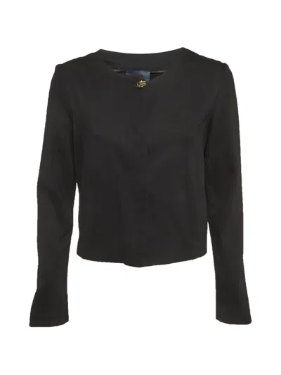 Pre-owned Cavalli Class Jersey Jacket In Black