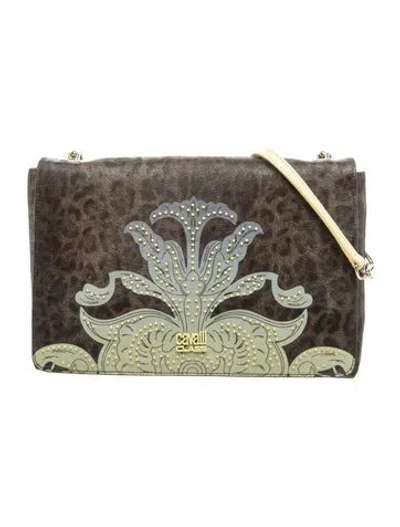 Pre-owned Cavalli Class Leather Minaudière In Multi