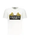 Cavalli Class Leopard-graphic Print T-shirt In White