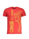 Cavalli Class Leopard-print T-shirt In Red